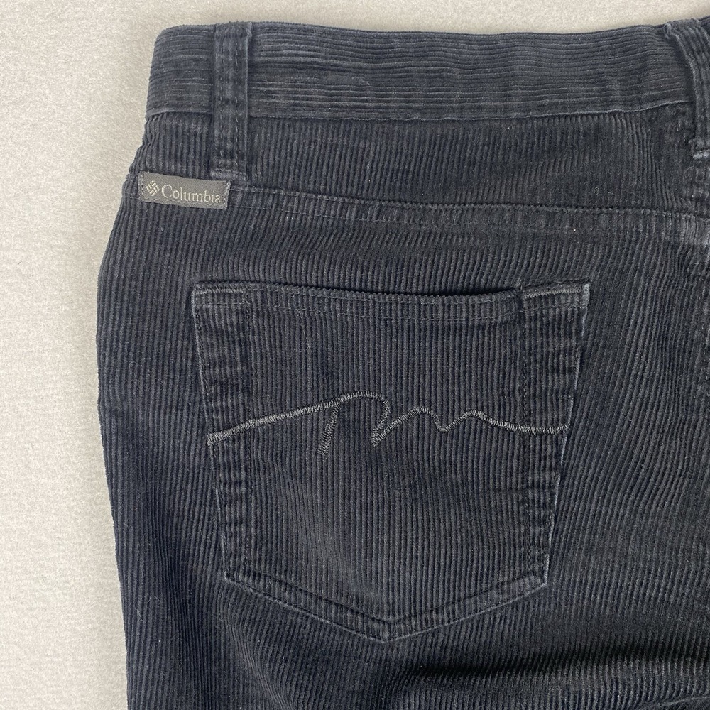 Columbia Corduroy Black Pants Womens 8 Straight Leg Casual Gorpcore AL8450 - Picture 4 of 8